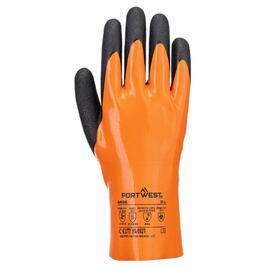 Guante Grip 15 Nitrilo Naranja/Negro